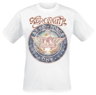 Aerosmith Iconic Aero Force One Logo Print Pure Cotton TShirt Unisex Breathable Gig Outfit Rock Fan Short Sleeve Tee