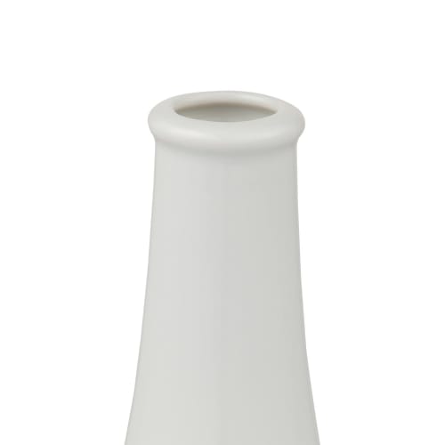 Tomatsu Shoten Buddhist Altar Verse, Ceramic, Trapezoidal, Plain White, 4.0mm Sakaki Stand