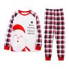 Long Sleeve Christmas Pyjamas Set Plaid Printed Top+Pants Soft Family Matching Pyjamas  Adult Kids