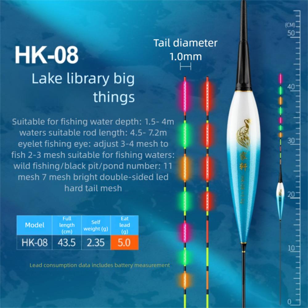 Buoy Strike LED Light Float Indicator Rock Fishing Floats New Electronic Fishing Float  Long Tail