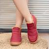 Winter Baumwollschuhe mittelhoch warm Samt Schneestiefel Schirmstoff große Größe Baumwollstiefel bequem Paar