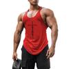 Muscleguys Running Vests Men Gym Stringer Tank Tops Bodybuilding Clothing Cotton Sleeveless Shirt Fitness Guys Singlets Workout Tanktop
