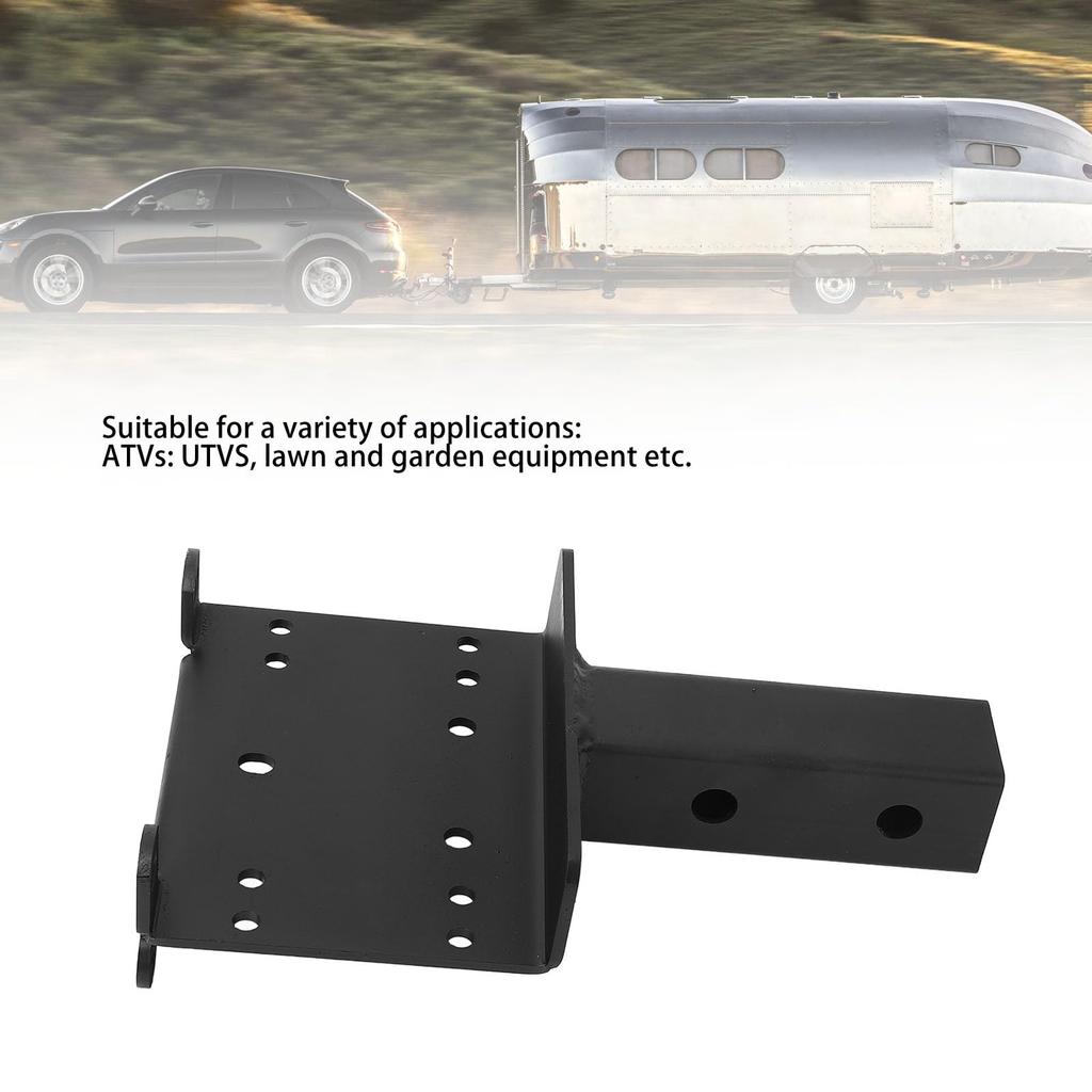 Universal Trailer Hitch Winch Mounting Plate with 2" Receiver, Winch Bracket, Winch Mounting Plate for ATVs, UTVs, and Lawn & Garden Equipment