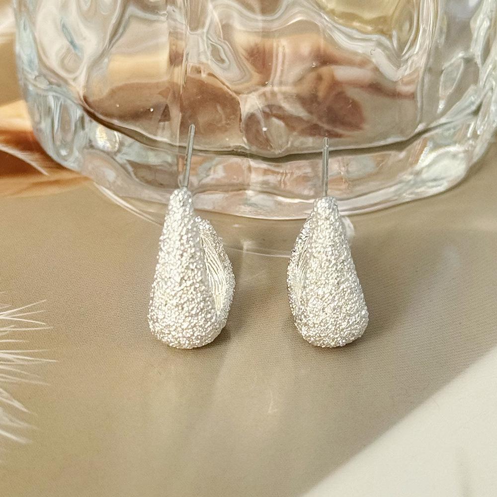

18K Gold-Plated Geometric Irregular Curve Hook Earrings for Women