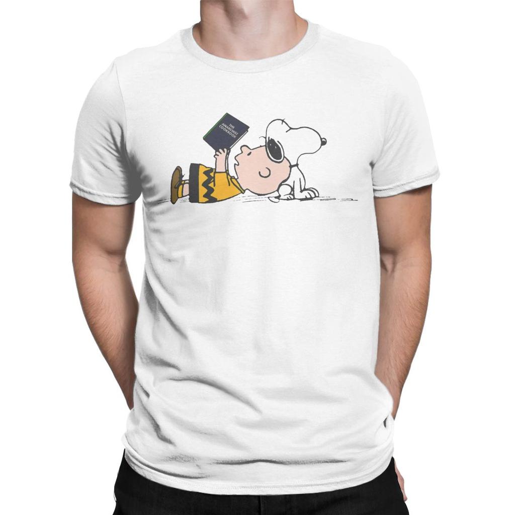All Seasons Men Women Fun Snoopy T Shirt Accessories Peanuts Comic Fan 100% Cotton Tops T-shirt Fashion Tee Shirt