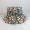 Cotton and Linen Printed Chinese Style Canvas Bucket Hat Men's and Women's Trendy Brand Sunshade Sunscreen Basin Hat