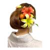 Lexington & Canopy Lily Yellow Orange 7-piece Set Hair Ornament for Coming-of-Age Ceremony, Hakama, Graduation Ceremony, Furisode, Yukata,