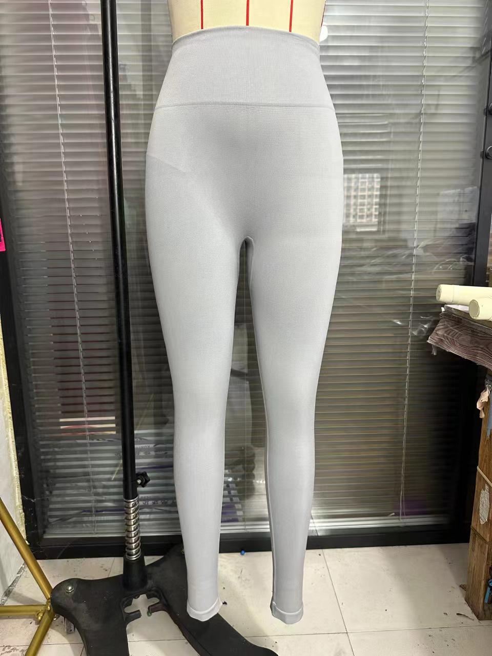High-Waisted Skinny Yoga Pants - Women s Peach Butt Lift Fitness Leggings Large