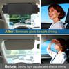 Polarized UV400 Car Sun Visor Extender, Double-Sided Shade, Three-Sided Protection