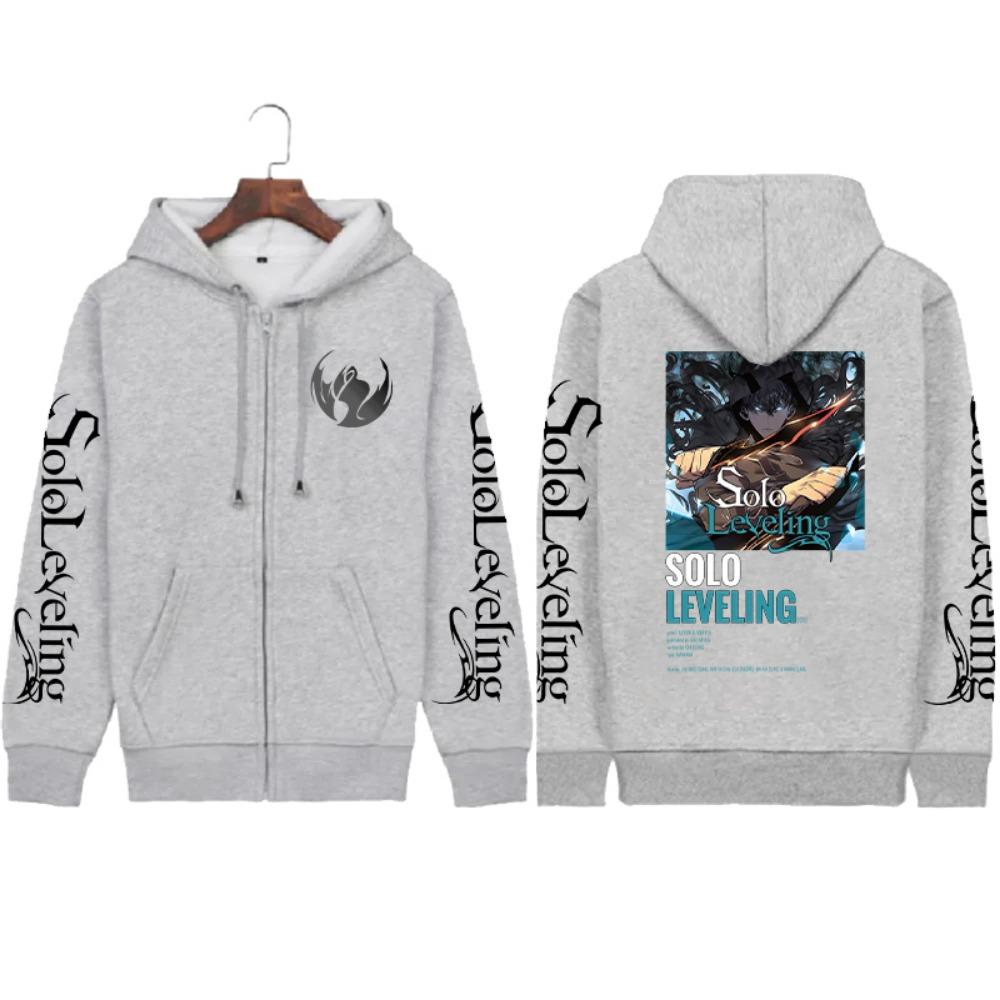 Song Jinyu Cool Printed Hoodie Men's Extra Large Zipper Hoodie Casual Sports Shirt Harajuku Unisex Zipper Jacket