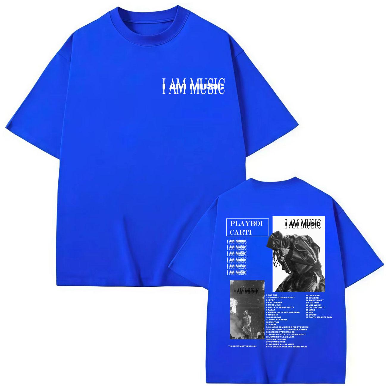 

Rapper Playboi Carti I Am Music Graphic T Shirts Harajuku Hip Hop Short Sleeve T-shirt Men s Women s Vintage T-shirts 3XL