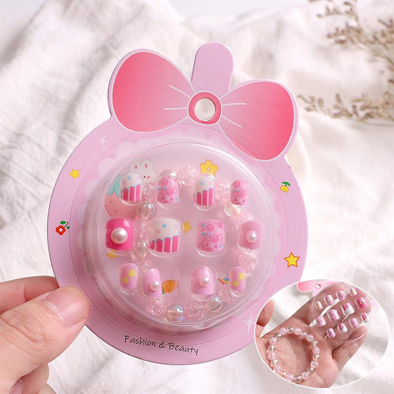 

Детские накладные ногти маникюр для девочек игрушка 3D мультфильм принцесса наклейки для ногтей милые ногти быстрые ногти