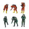 Realistic Rescued Team Figure Model 1:64 Scale Hand Painted Miniature Figures for Dioramas Props,Photography Collector
