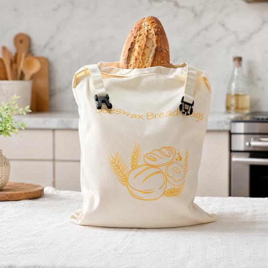 Sacchetti per Pane in Cera d'Api, Riutilizzabili e Resistenti in Tessuto, Mantengono Freschezza e Crosta Più a Lungo, per la Conservazione del Pane Fatto in Casa