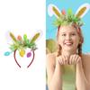 Adorkable Headband Cartoon Rabbits Hair Hoop Eye-catching Headpiece Headwear for Halloween Cosplay Role Play