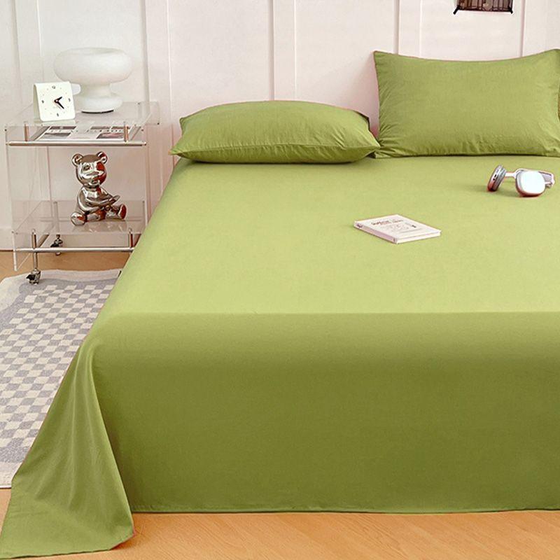 Solid Color Simple Bed Sheet Thickened For Single Double Dorm Home
