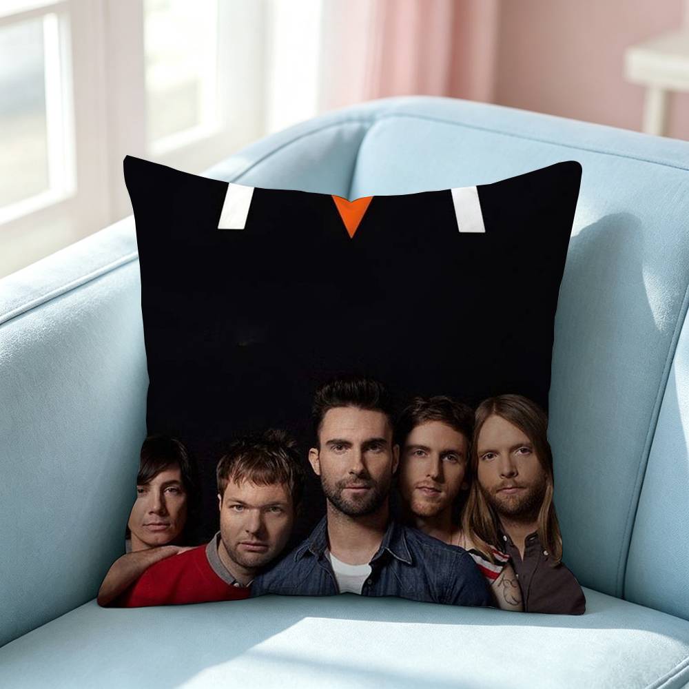 Heiße Rockband MMaroon Kissenbezug Quadratisch Doppelseitig Sofakissenbezug Schlafzimmer Nachttischkissen