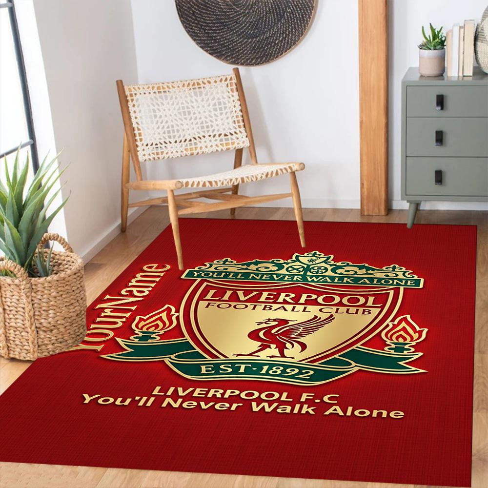 Liverpool Customize Your Name Carpet Suitable for Entryway Outdoor Decorate room Dormitory Antislip Carpet Anime Office Decor