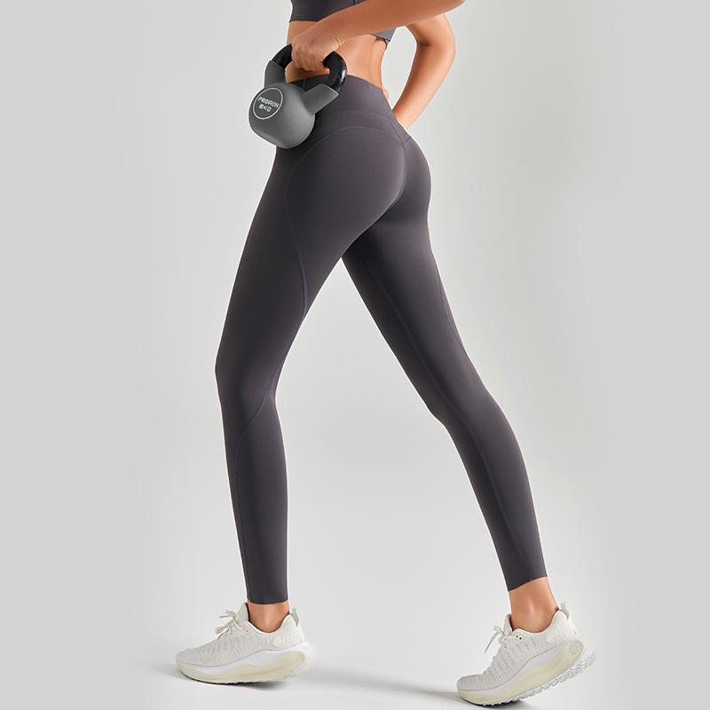 Women's High Waist Seamless Yoga Leggings - Nude Feel, Tummy Control, Hip Lift, Spring/Summer Fitness Pants