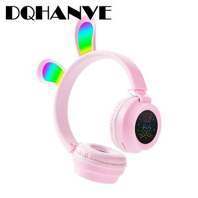Orejas de conejo LED montadas en la cabeza iluminan el regalo de los auriculares de los auriculares para los auriculares del ordenador de los niños