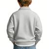 Kids Sweatshirt Boys Long Sleeve Shirts Soild Casual Pullover Shirt Outdoor Fall Clothes For Teen Boy