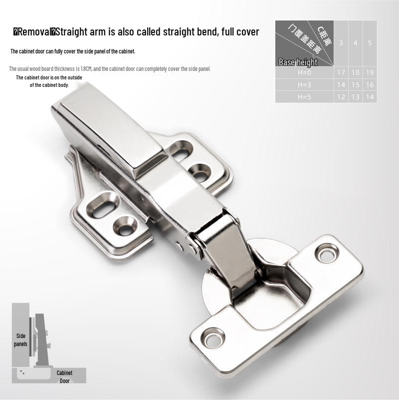 Hydraulic Two-Stage Cold Rolled Steel Cabinet Door Hinge