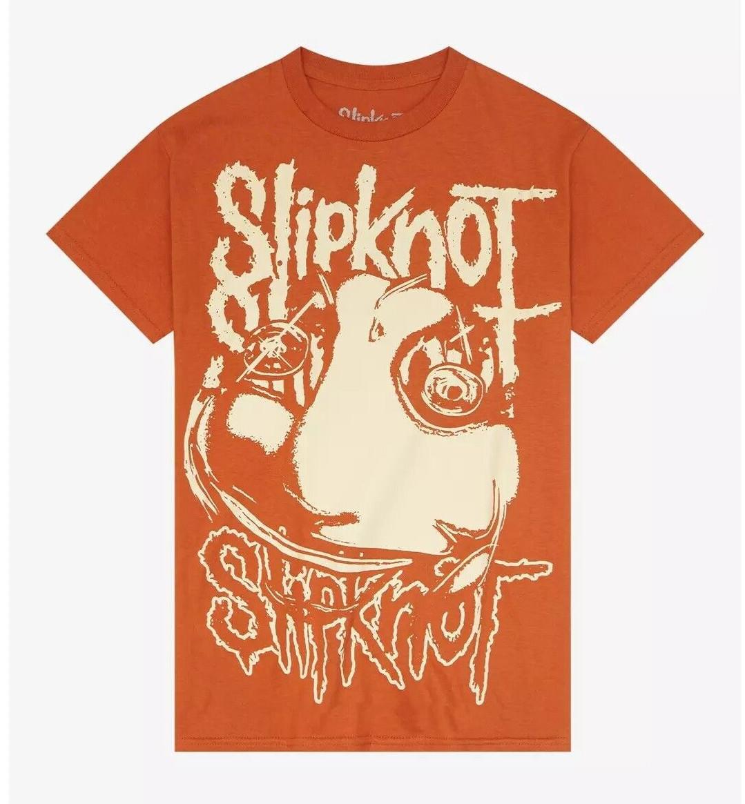 Slipknot Men Official Merchandise Mask Tribal S Tee T-shirt in Burnt Orange L