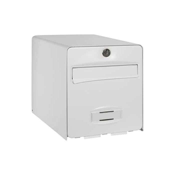 BURG WACHTER Galvanized Steel Balthazar Letterbox - 1 Door - White