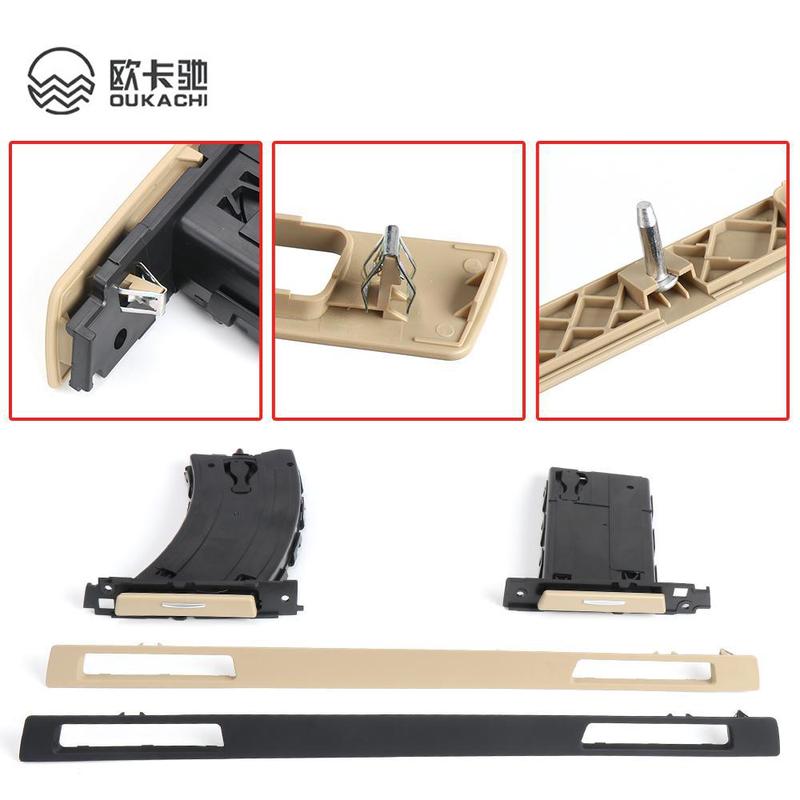 LHD Water Cup Holder Side Trim Panel For BMW E90 E91 E92 E93 2005-2012 Interior Decor Strip