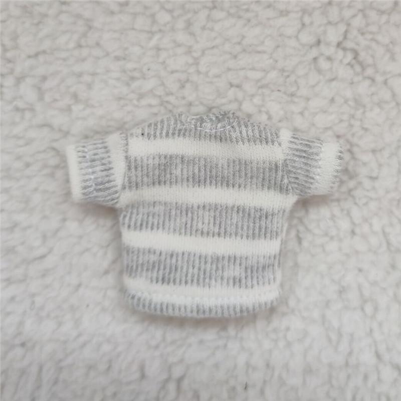 bjd clothes ob11 baby clothes cute 1/12 bjd doll clothes striped short sleeve T-shirt GSC clay head doll accessories shorts toy