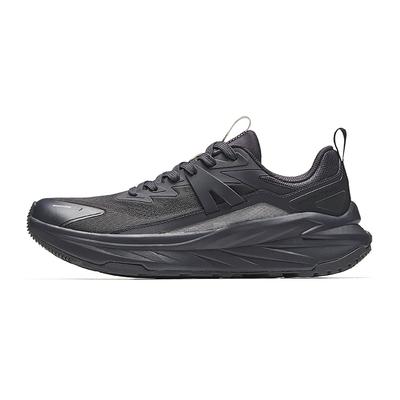 Running Collection Non-slip Wear-resistant Shock Absorption Low-Top Casual Running Shoes Men's Gray Black Sneakers