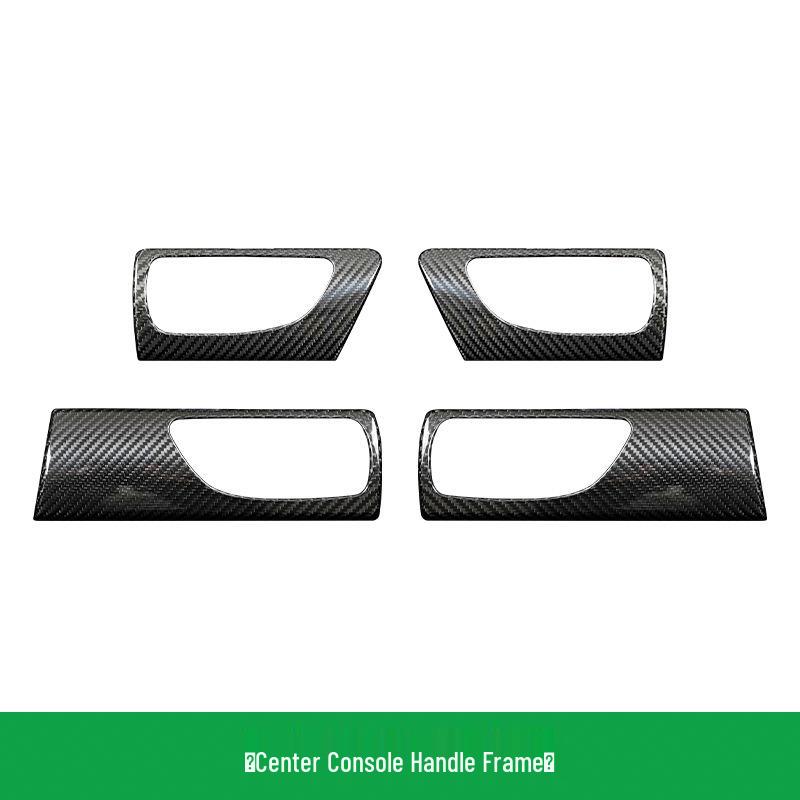 Moldura de Manija de Puerta Interior de Fibra de Carbono Real para Lexus IS