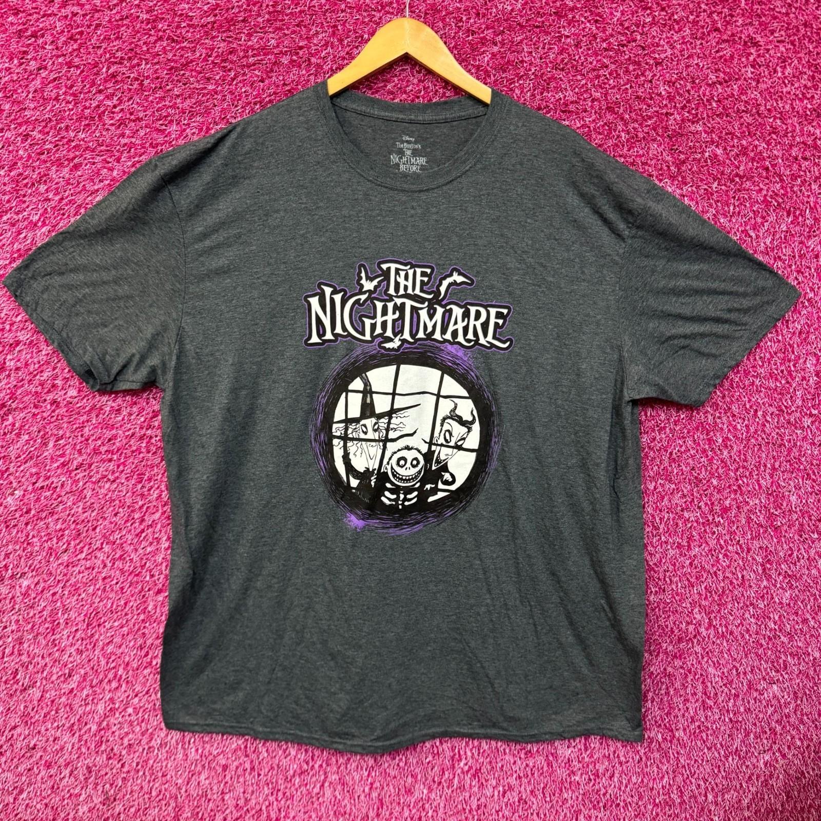 The Nightmare Before Christmas Lock Shock and Barrel 100% Cotton T-shirt Mens Tees Top 4XL
