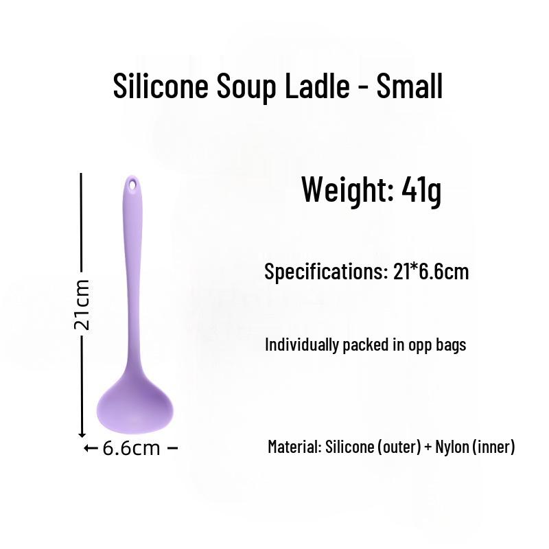 

In-Stock Large Silicone Soup Ladle and Spatula for Kitchen Use