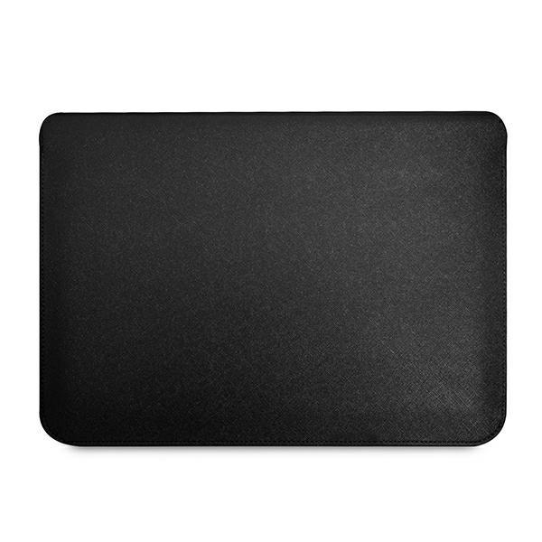 Guess Gucs14Psatlk 14 Case - Black Saffiano Triangle Logo