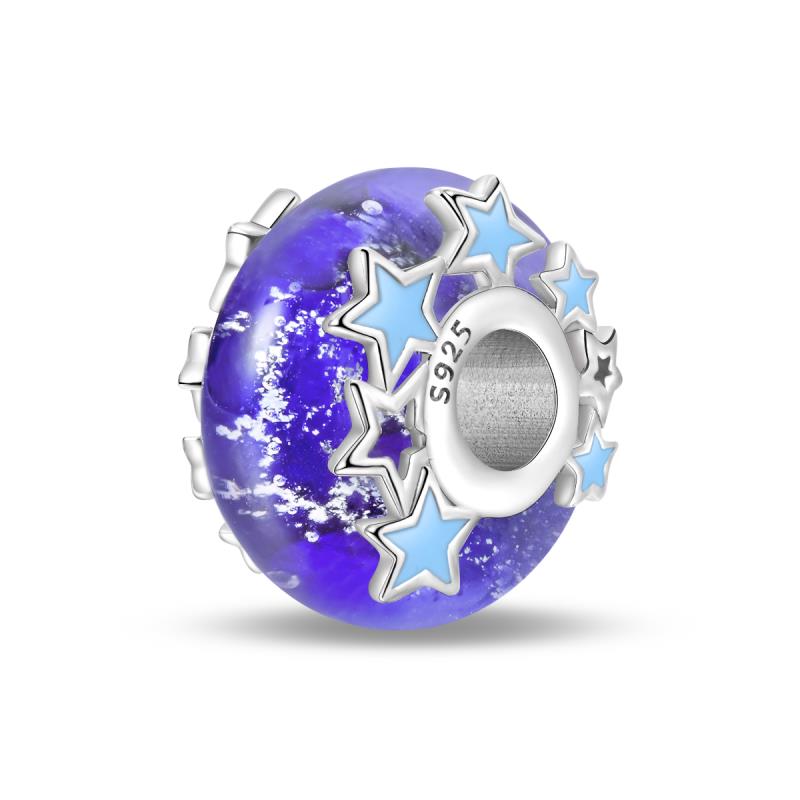 Copper Round Colored Zircon Charm Spacer Beads Suitable Fit Pan Original Bracelet Exquisite Diy Party Jewelry