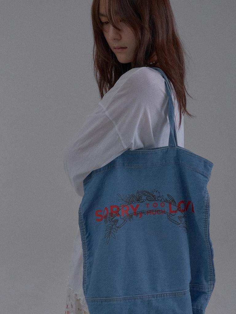 Sorry, Too Much Love Archive Soluv Denim Tote_Blue