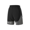 Li Ning Wade Series Comfortable Loose Simple Sports Mid-Rise Versatile Casual Shorts Men Shorts Black Coal-Gray AKSV603-1