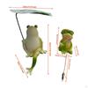 2 Stück Miniatur Frosch Figur Dekoration Lustig Niedlich Handwerk Ornament Gartenstatue für Rasen Terrasse Schreibtisch