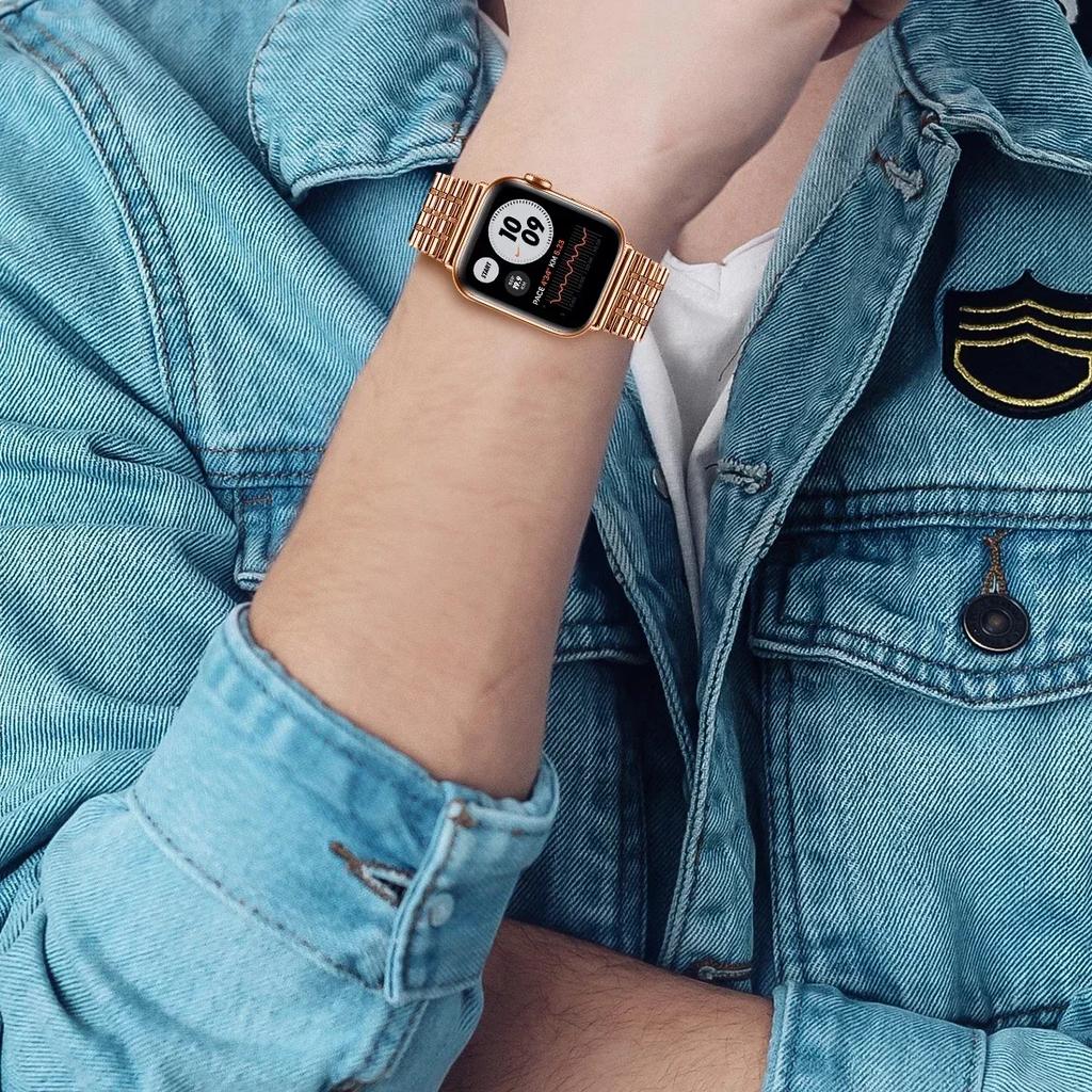 Link Bracelet for apple watch 10 9 8 7 45 41mm SE 6 5 4 44 40mm band Stainless Steel strap iwatch ultra 49mm 3 45 42 38mm bands