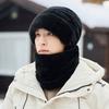 Windproof Plush Neckerchief Furry Ski Pullover Cap Soft Men Winter Cap  Women