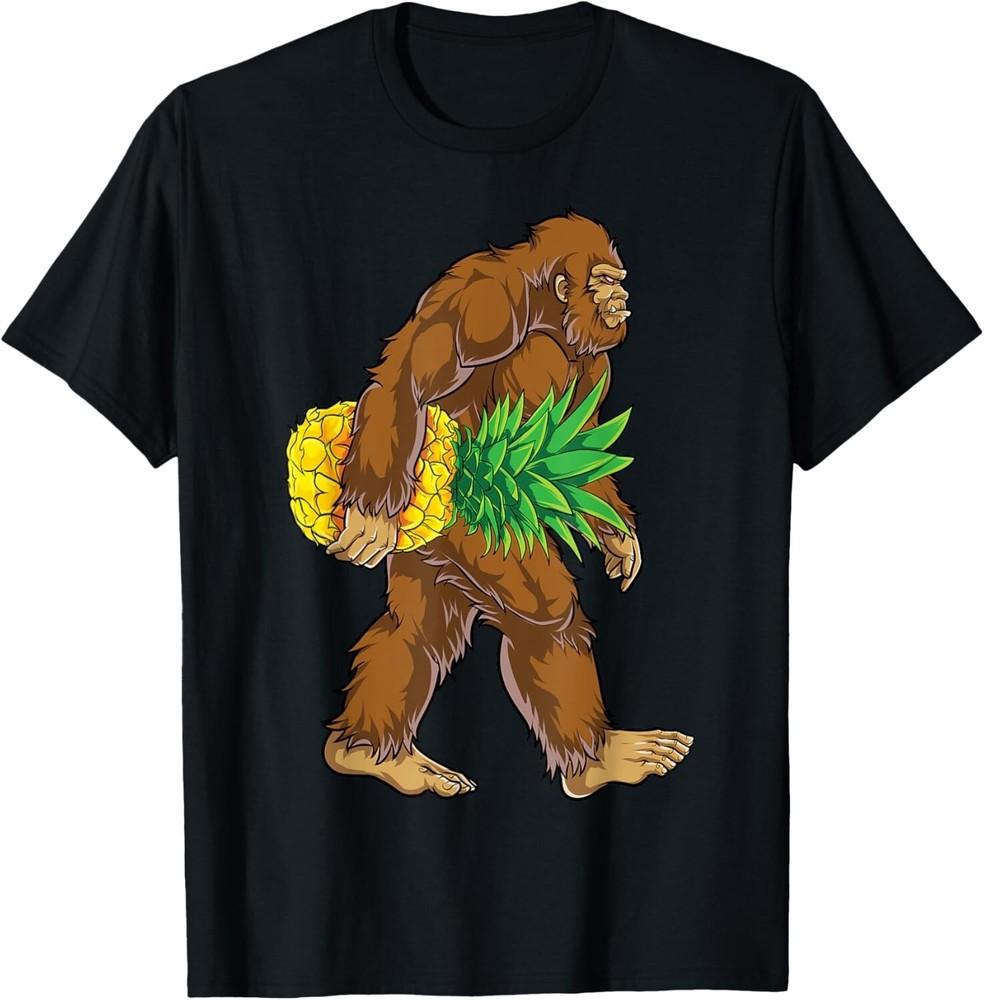 Bigfoot Pineapple Men Women Sasquatch Tropical Food Lovers Gift Unisex T-Shirt