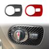 BEV1 Real Soft Carbon Fiber Sticker For Seat Leon 2005 2006 2007 2008 2009 2010 2011 2012 LHD RHD Car Headlight Switch Frame Trim