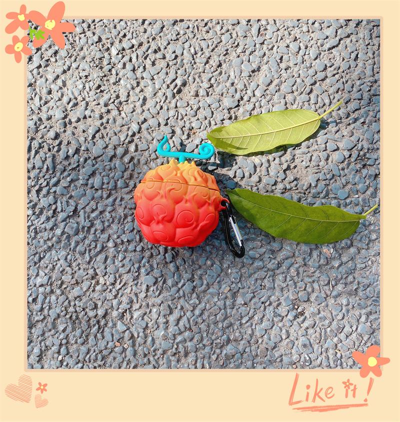 Devil Fruit Cartoon Cute Cover for Apple AirPods 4 Earphone Protective Case for AirPods Pro 2 Charging Cover for AirPods 3 2 1