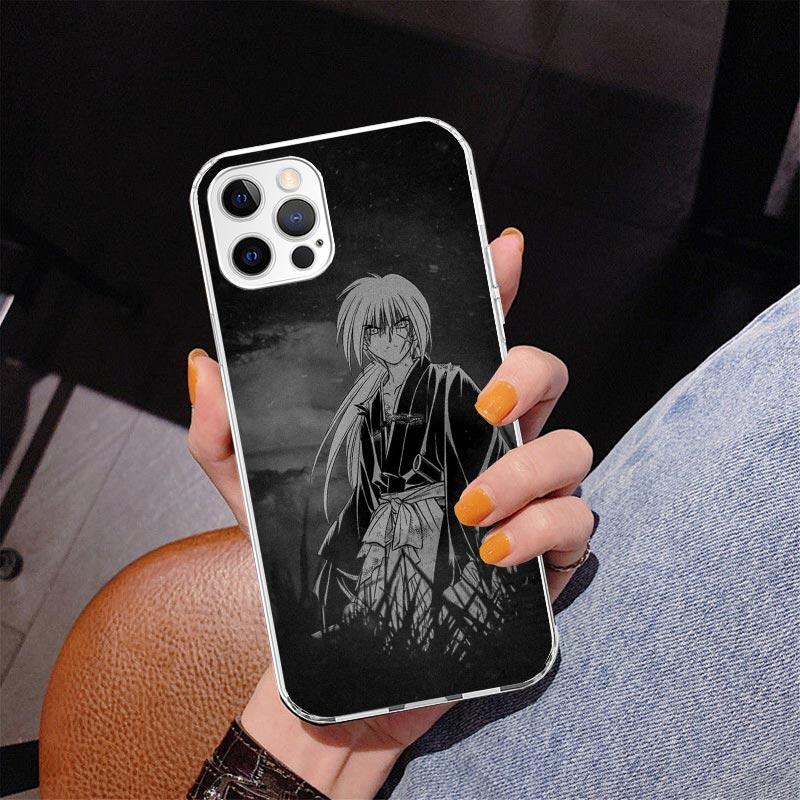 Rurouni Kenshin Anime Handyhülle Für iPhone 17 Air 16 Pro Max 16E 15 + 14 Plus 11 12 13 Mini 7 8 SE Geschenk Druckabdeckung Fundas 17 A