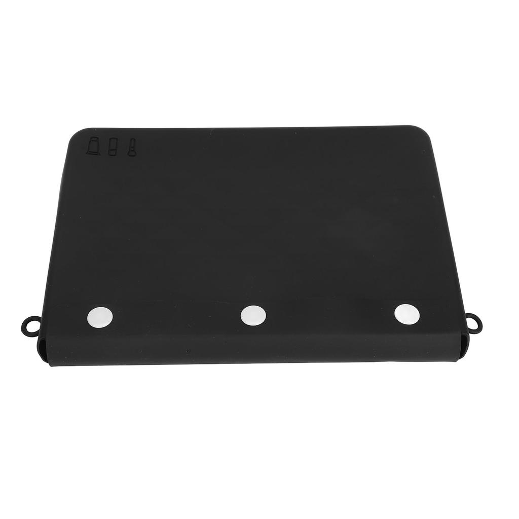 Travel Cosmetic Bag Multifunctional Large Capacity Black Color Portable Silicone Toiletry Bag