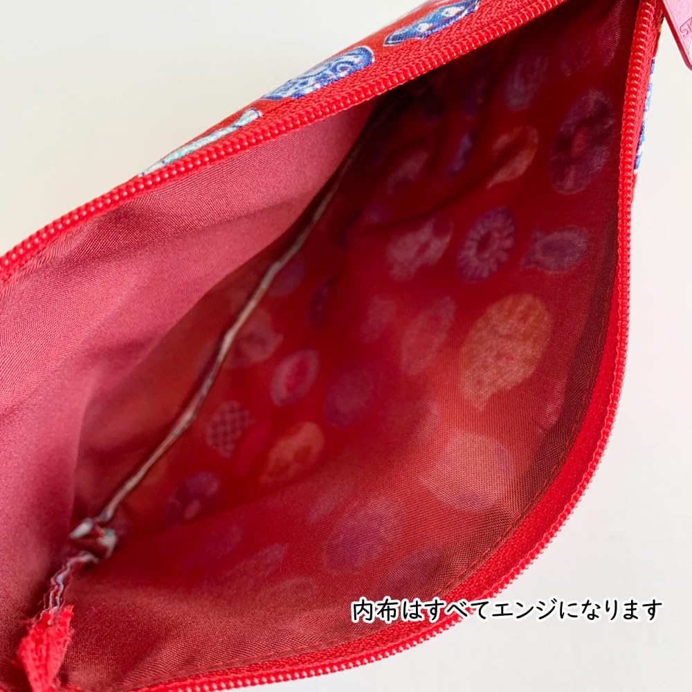 Made In Enkiya Fuji Flat Light 19 X 055000100 Kyosuke, Japan, Mt. Pouch, Small, Blue, Approx. 12.5 Cm,