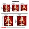 2pcs,2D Plane Printing Contemporary Curtains Santa and Gifts Versatile 100% Polyester (without Rod) Room Decor for Bedroom