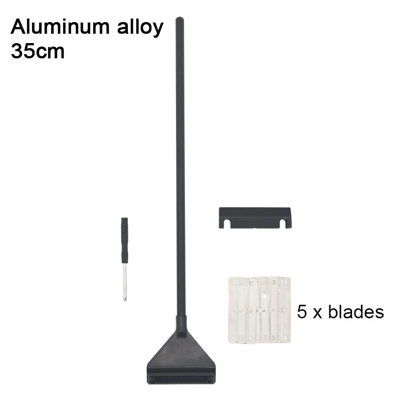 Aquarium Algae Remover Aluminum Alloy Stainless Steel Scraper Blade Fish Tank Glass Water Plant Grass Cleaning Tools Accessories