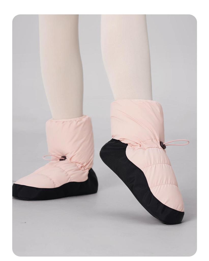 Women's Fleece Lined Ballet Warm-Up Boots - Autumn/Winter Practice Shoes for Dancers